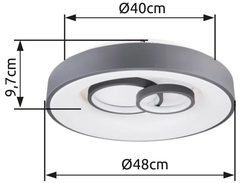 GLOBO MAVY 48416-50R Stropné svietidlo