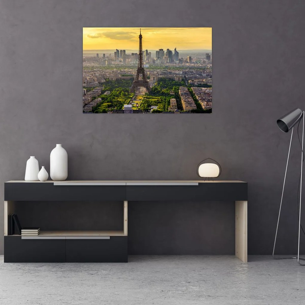 Obraz - Panoráma Paríža (90x60 cm)