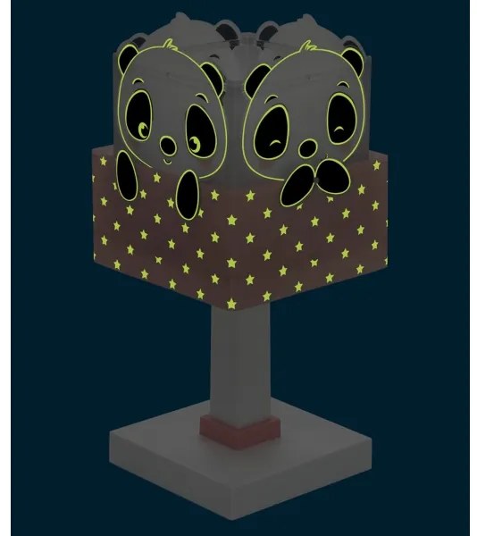 Dalber 63161S - Detská lampička PANDA 1xE14/40W/230V ružová