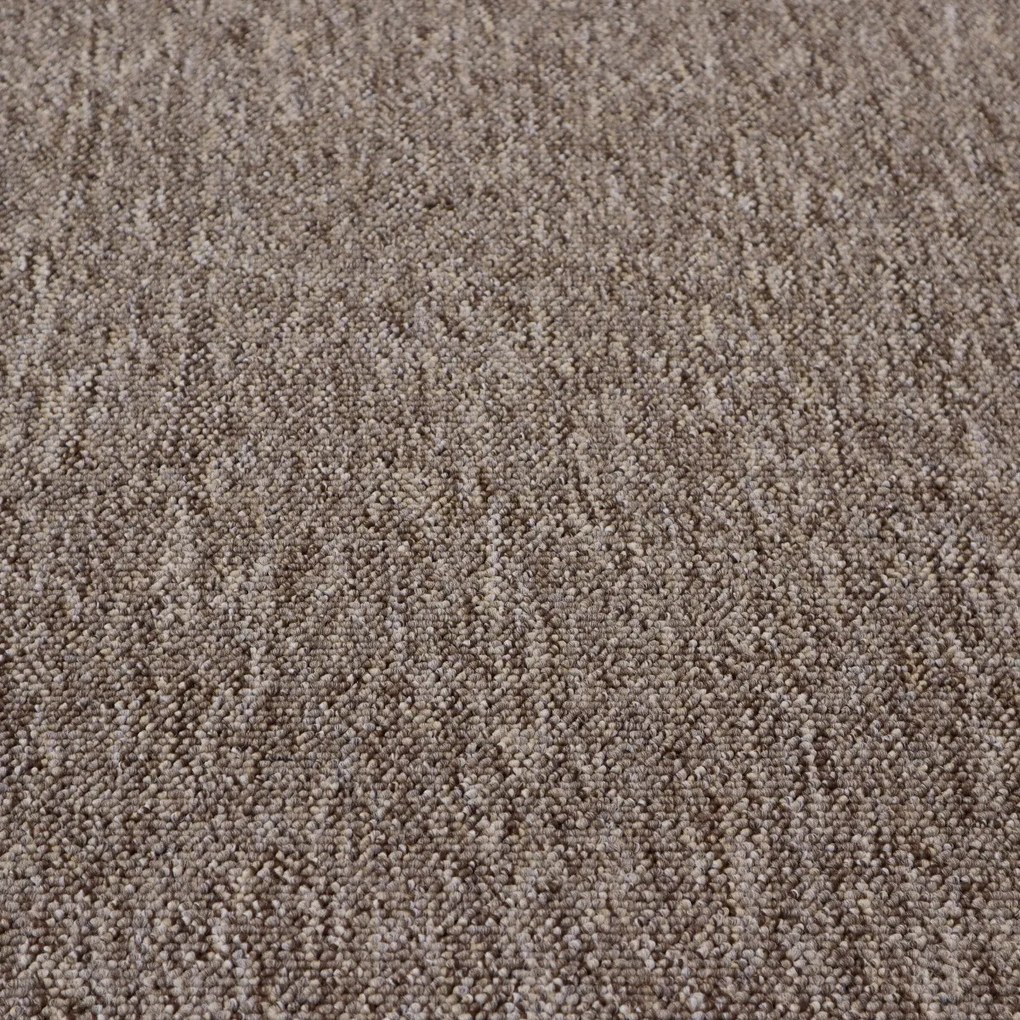 Spoltex, Metrážny koberec Balance 92 hnedý, na mieru, šíře 4m, hnedá, filc, chodba / predsieň