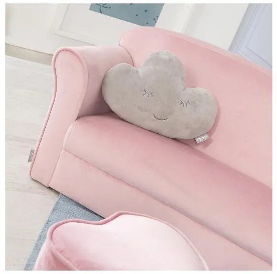 roba Detská pohovka (s lakťovou opierkou, bledofialová) (100397114)