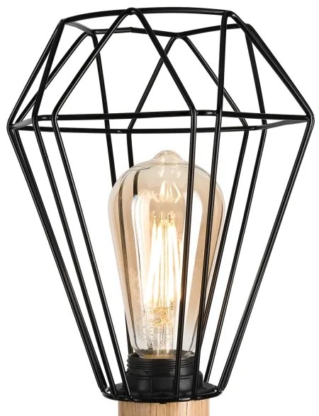 Brilagi - Stolná lampa WOODY BASKET 1xE27/60W/230V dub