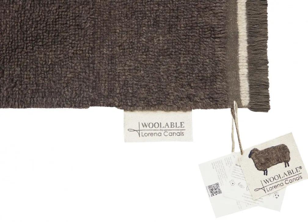 Lorena Canals koberce Vlnený koberec Steppe - Sheep Brown - 80x230 cm