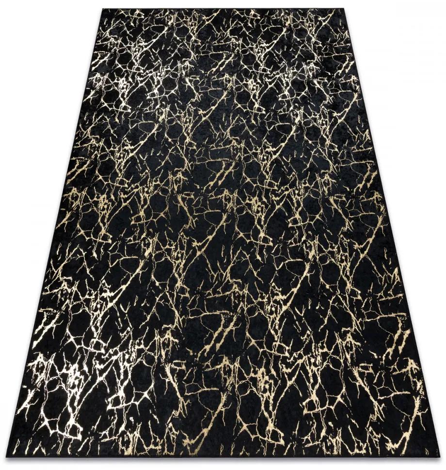 Kusový koberec Acena čiernozlatý 140x190cm