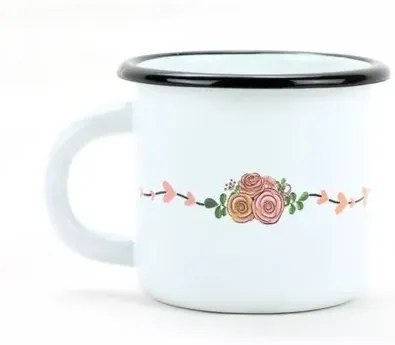 Belis Smaltovaný hrnček Sova coffee, 7 cm, 0,25 l