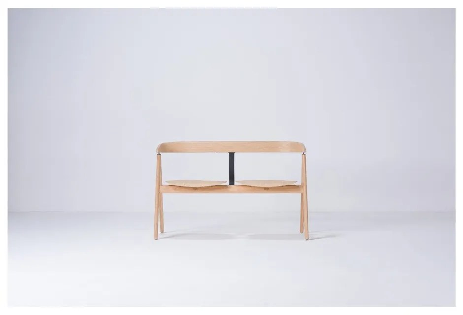 Prírodná lavica z dubového dreva Gazzda Ava