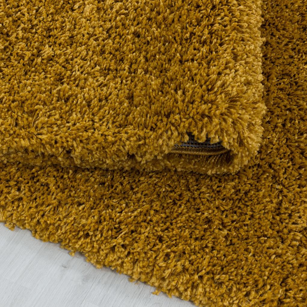 Ayyildiz Kusový koberec SYDNEY 3000, Okrúhly, Zlatá Rozmer koberca: 160 cm KRUH