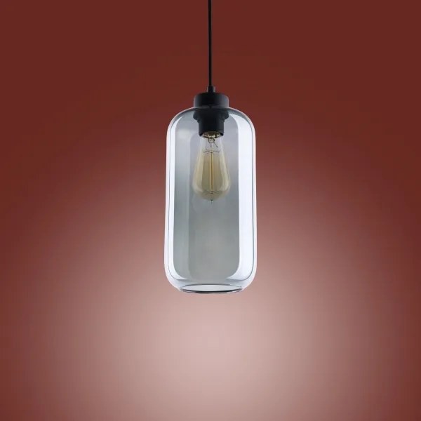 Luster na lanku MARCO 1xE27/60W/230V čierna