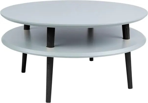 Tmavosivý konferenčný stolík s čiernymi nohami Ragaba UFO, Ø 70 cm