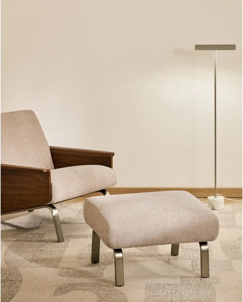 Svetlohnedá ženilková podnožka Amsen – Kave Home