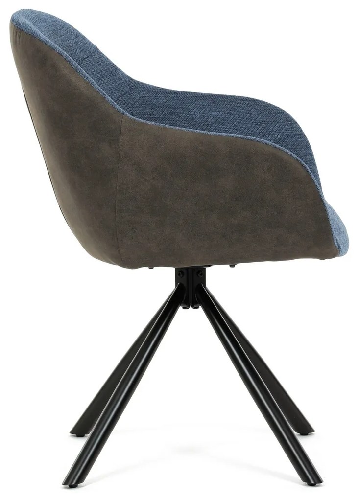 Sada jedálenských stoličiek s vratným mechanizmomDCH-Y1143 BLUE2, 2 ks