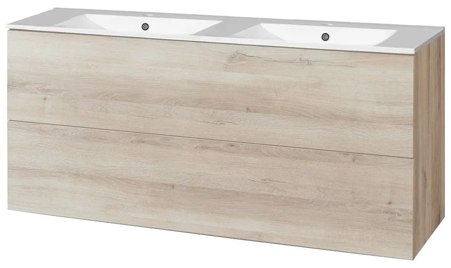 Mereo Mereo, Aira, kúpeľňová skrinka s keramickým umývadlom 121 cm, MER-CN723
