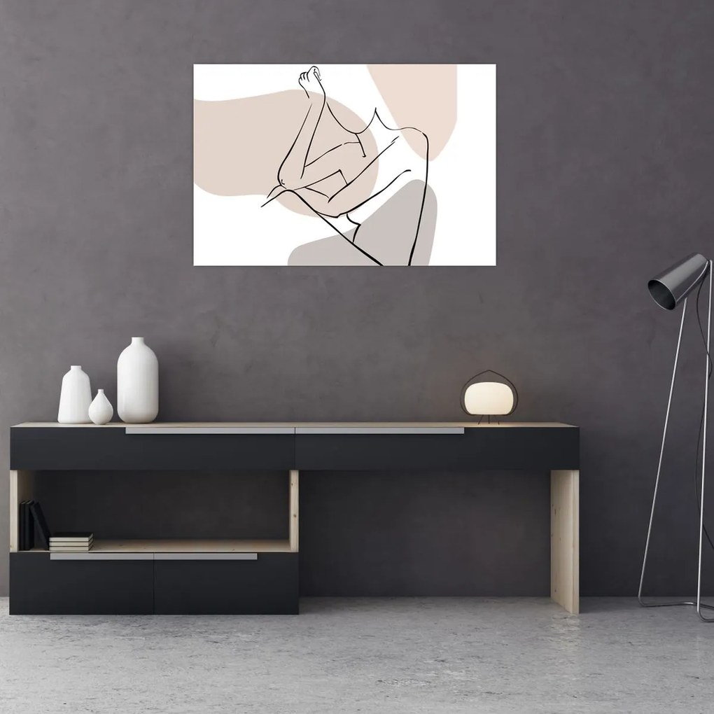 Obraz - Woman body line art N⁰1 (90x60 cm)