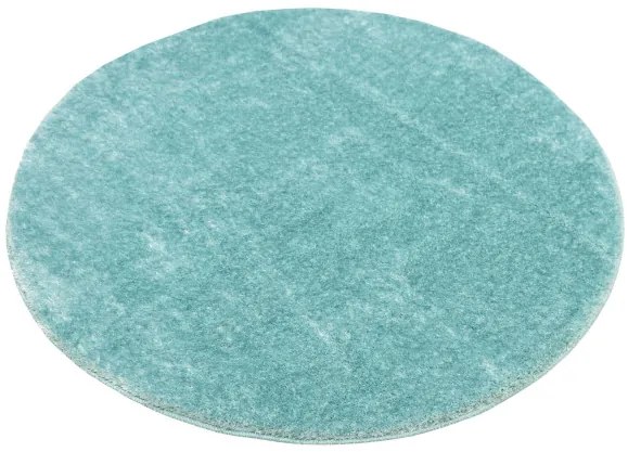 Kúpeľňový koberček Malmo tyrkysový, kruh