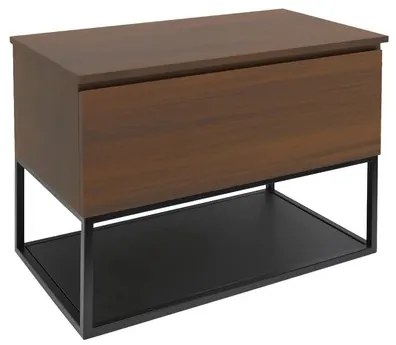 Kúpeľňová skrinka s krycou doskou SAT B-Way 59x57x45 cm orech mat BWAY60NUTDF