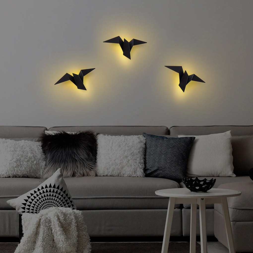 Nástenné LED svietidlo Pacali M čierne