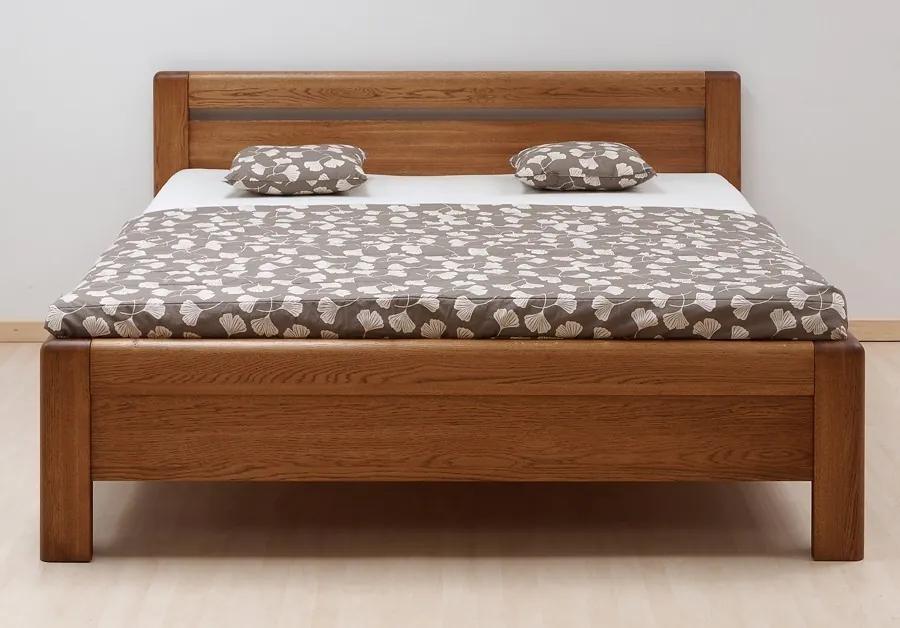 BMB ADRIANA KLASIK - masívna dubová posteľ 160 x 210 cm, dub masív