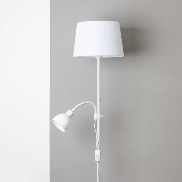 Brilagi - Stojacia lampa CERIA 1xE27/100W/230V + 1xE14/25W biela