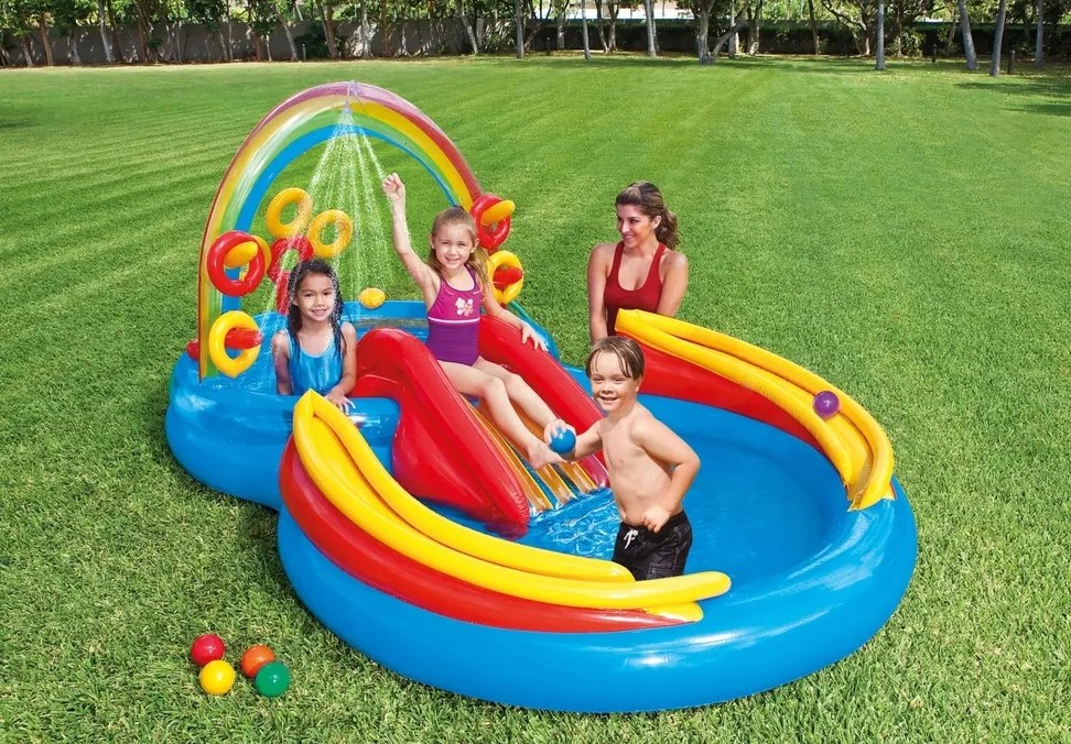 Intex Nafukovací bazén so šmykľavkou 57453