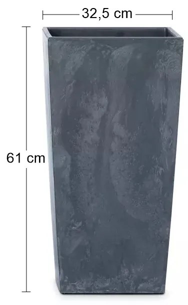 Plastový kvetináč DURS325E 32,5 cm - antracit