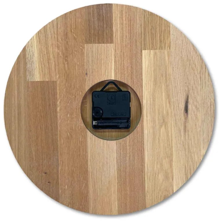 Dubové hodiny na stenu s arabskými číslicami I SENTOP MAS016-OSMO-3041-heads/black