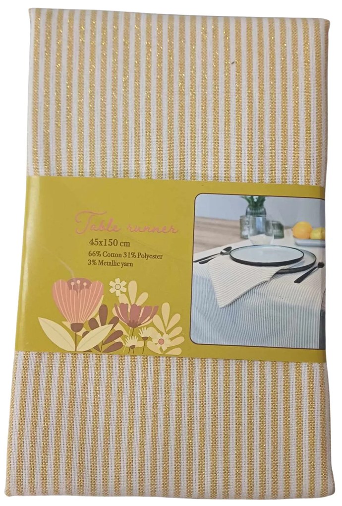 Dekoračný bežeň na stôl SHIMORA 45x150 cm - viac farieb Farba: Oranžová