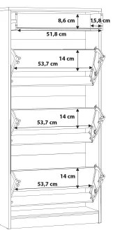 Botník KAVI dub artisan