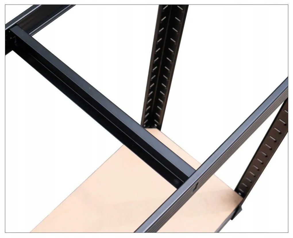 Regál Belt 180 cm čierny