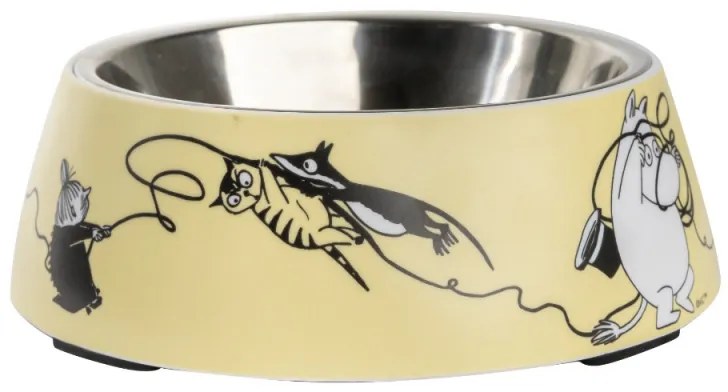 Miska pre psov Moomin Pets M, žltá