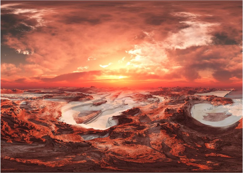 Sklenený obraz - Mars (70x50 cm)