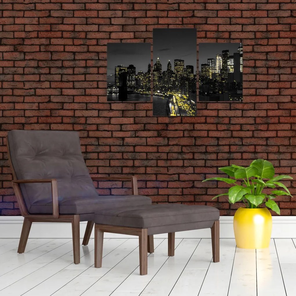 Obraz večerného mesta