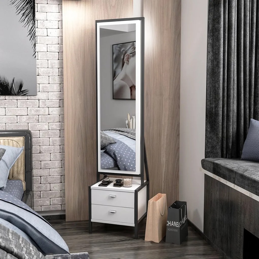 Kozmetický stol Elegante White