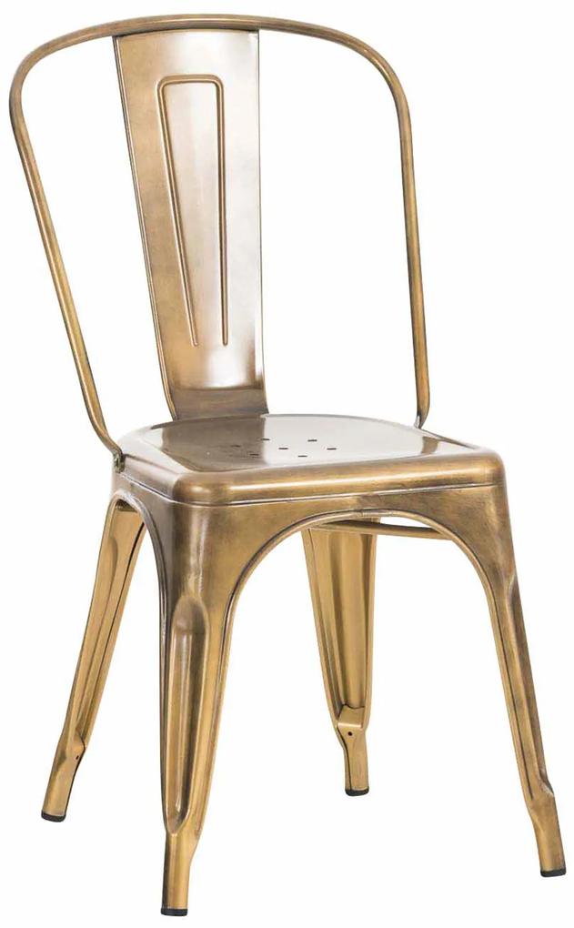 Kovová stolička Ben ~ Zlatá