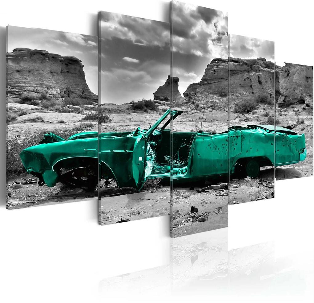 Obraz - Green car 100x50