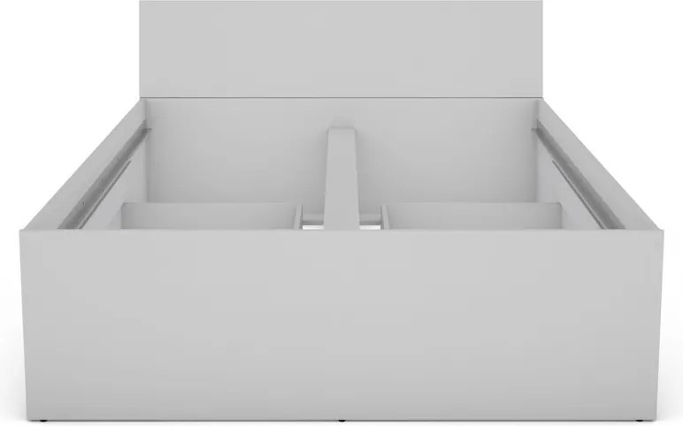 Posteľ so zásuvkami Carlos 140x200, biela