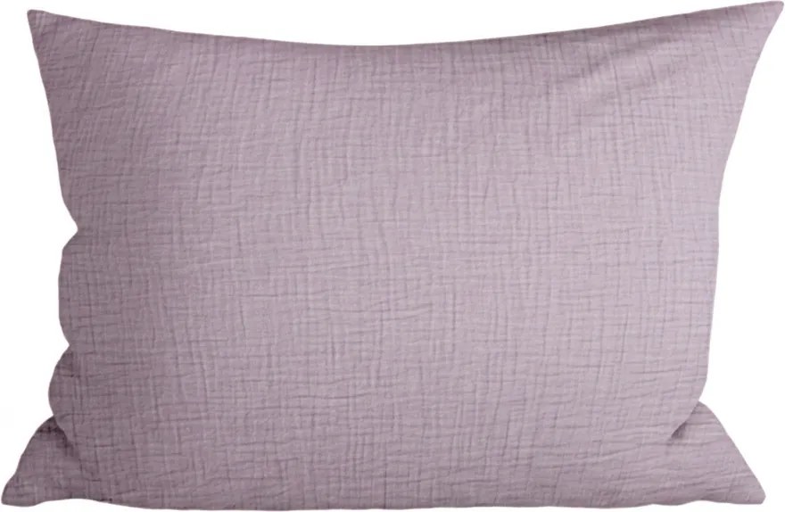 Mušelínová obliečka na vankúš MUSSARI 50x70 cm, orgovánovo fialová