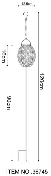 Globo 36745 - LED Solárne svietidlo 3v1 SOLAR LED/0,06W/3,2V 3000K IP44