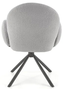 Jedálna stolička KIVA, 1 ks, sivá