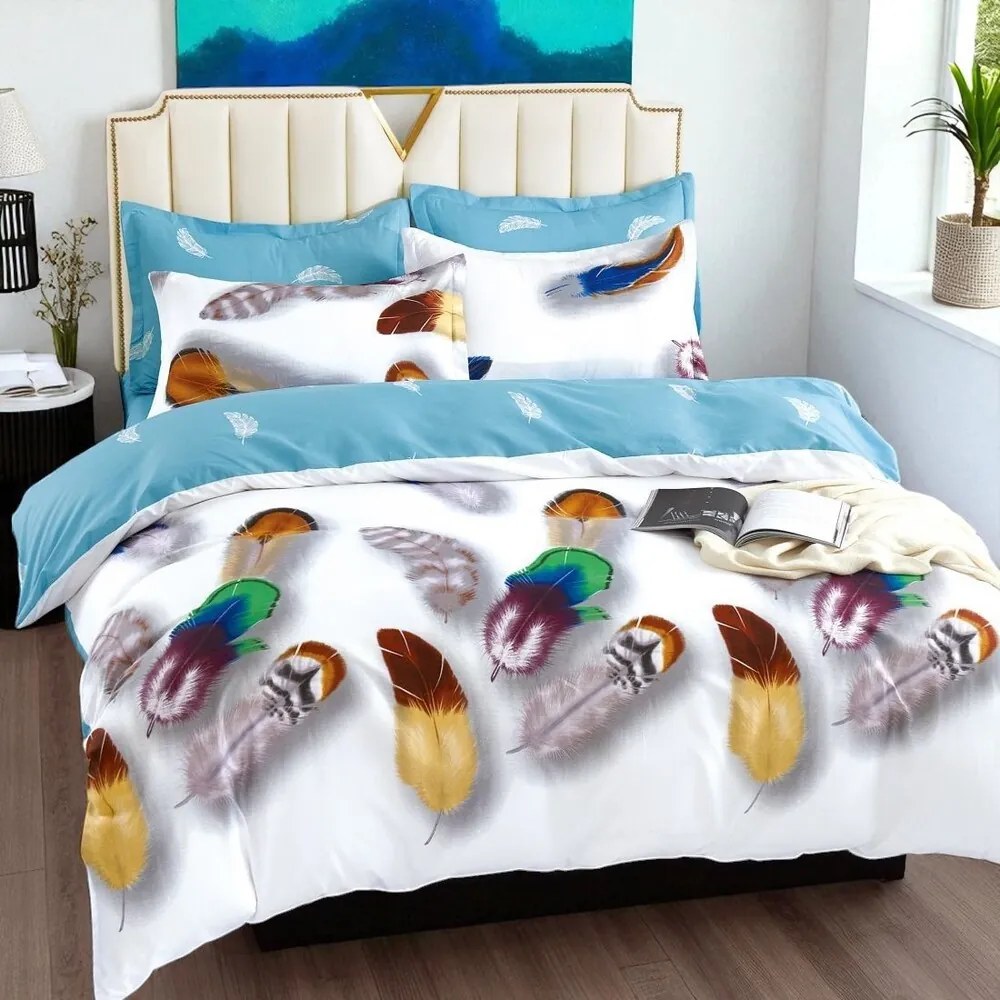 Obliečky OPRAH COLOUR FEATHER 7-dielna sada 140x200 cm