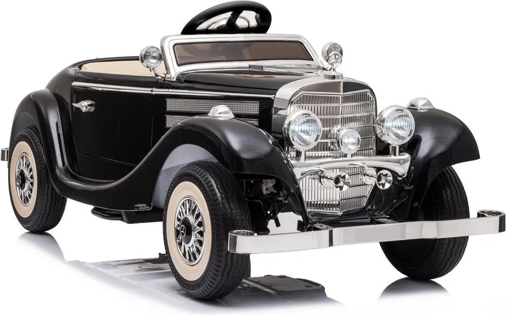 LEAN CARS Elektrické autíčko Mercedes 540K Premium LED MP3 čierne