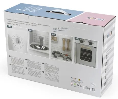 Detská kuchynka Viga 44049 PolarB eco sivá