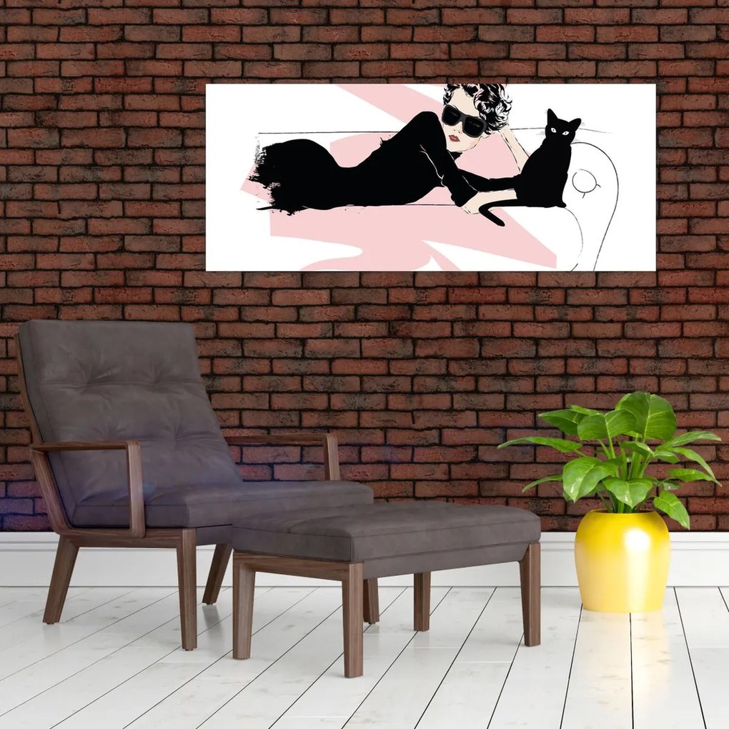 Obraz - Fashion lady (120x50 cm)