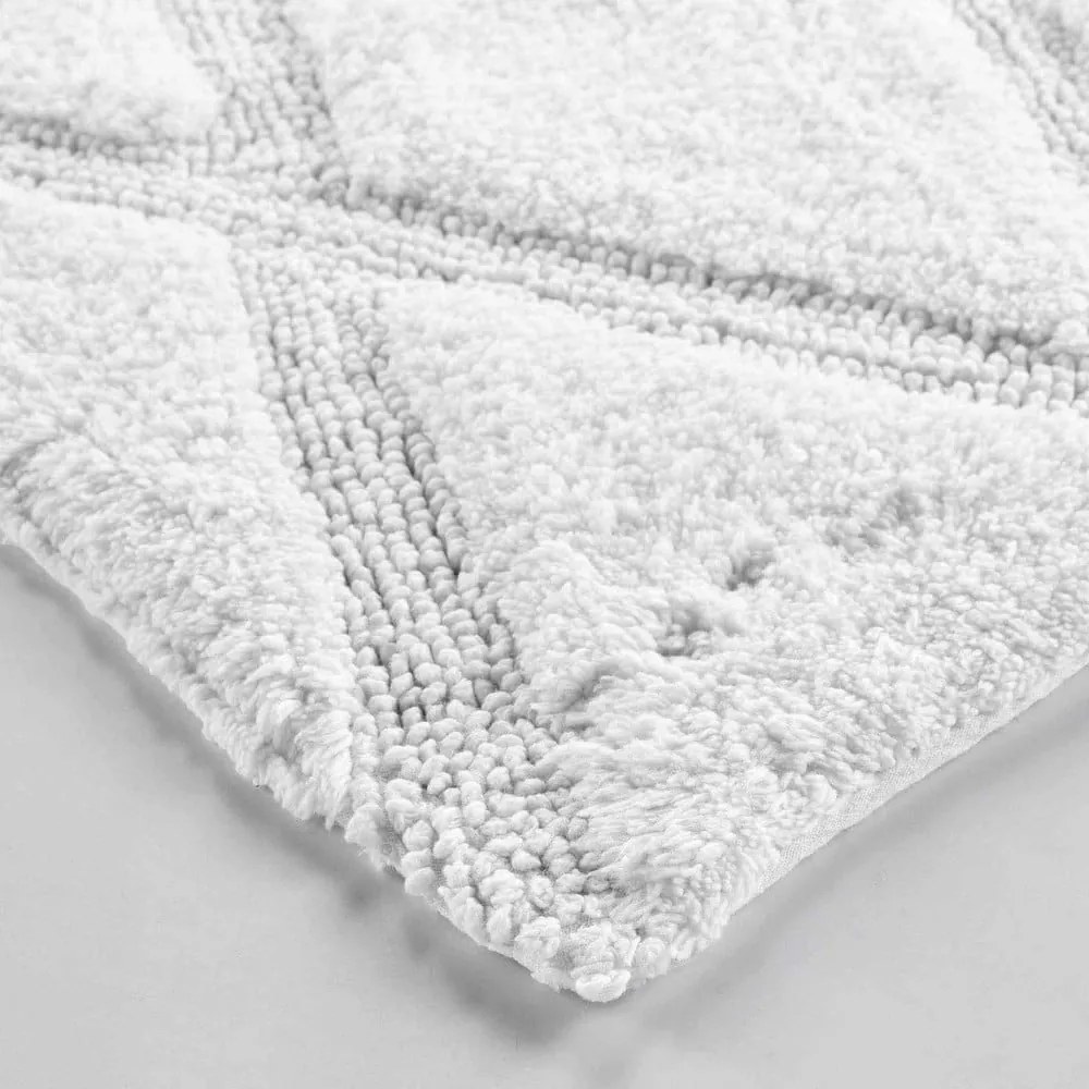 Biela kúpeľňová predložka 50x80 cm Thais – douceur d'intérieur