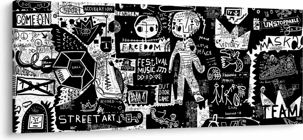 Obraz - Graffiti (120x50 cm)