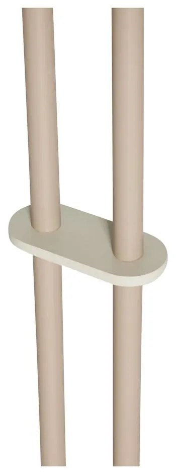Béžová stojacia lampa so skleneným tienidlom (výška 165 cm) Come – Hübsch
