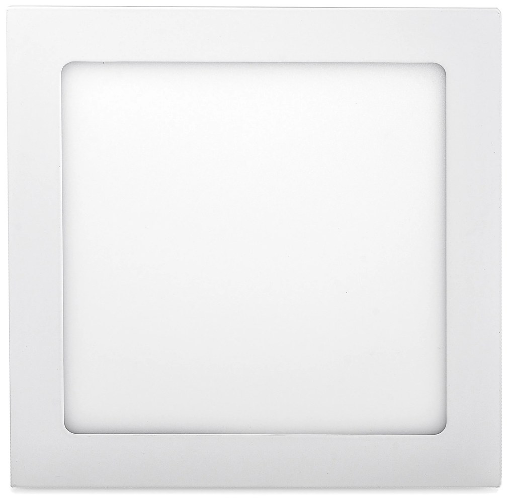 Biely vstavaný LED panel hranatý 171 x 171mm 12W Farba svetla Teplá biela