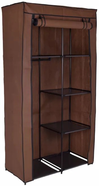 Šatníková skriňa MIRA tmavohnedá