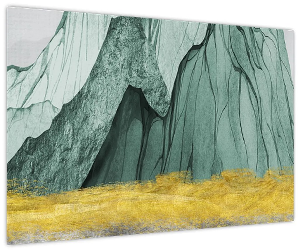 Obraz - Smaragdové hory N⁰3 (90x60 cm)