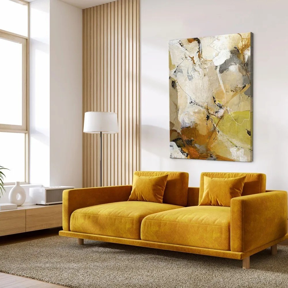 Tlačený/s ručne maľovanými prvkami obraz na plátne 90x118 cm Everlast – Malerifabrikken