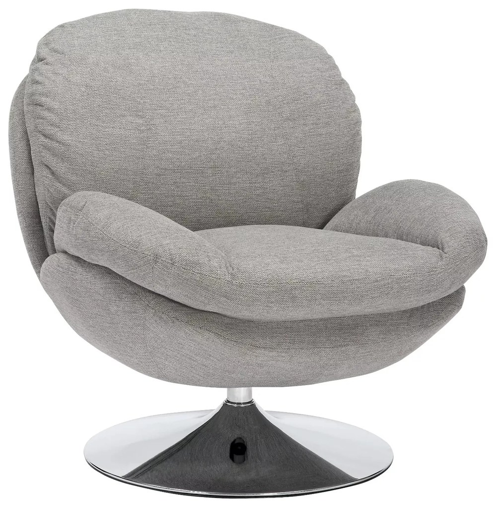 Otočné křeslo BRIGITTE šedé